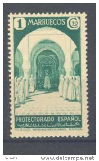 MA148-A684-CG Marruecos Maroc Marocco MARRUECOS ESPAÑOL VISTAS Y PAISAJES 1935/37  (Ed 148**) Sin Charnela RARO - Marruecos Español