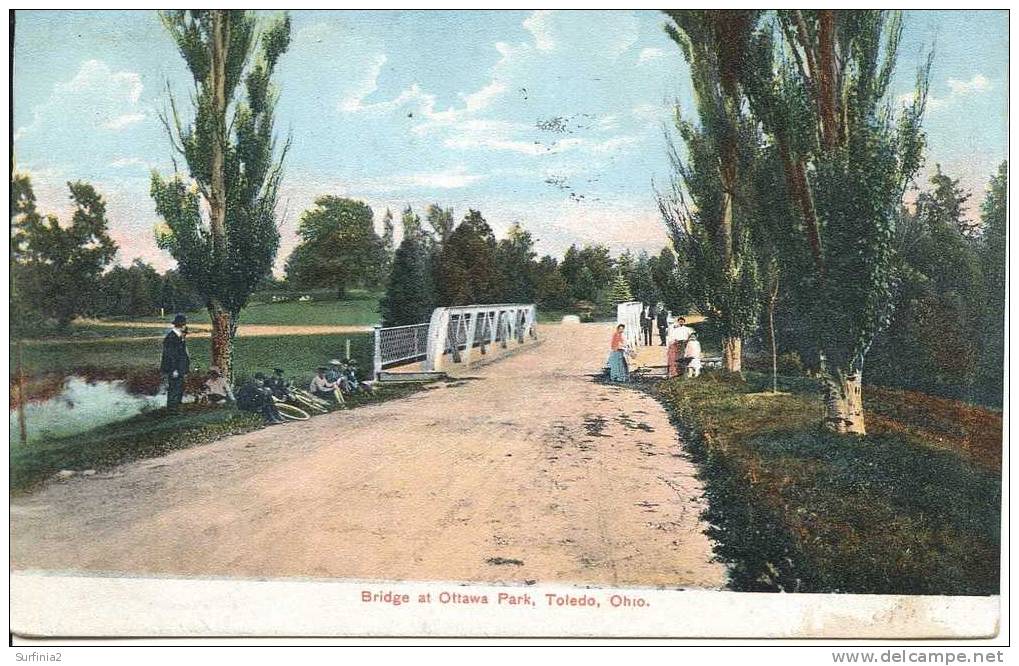 TOLEDO - BRIDGE AT OTTAWA PARK 1907 - Toledo