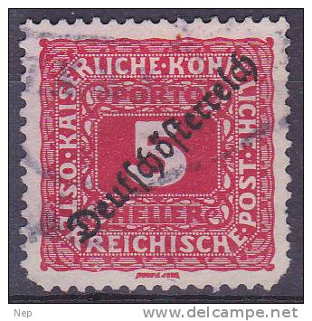 OOSTENRIJK - Briefmarken - 1918 - Nr 64 - Gest/Obl/Us - Portomarken