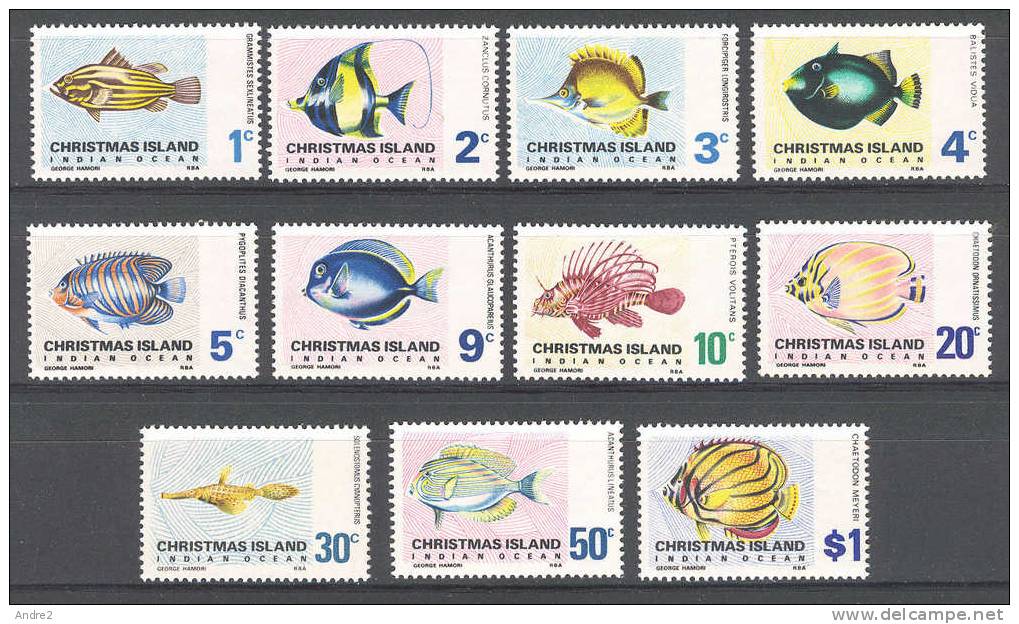 Christmas Island - 1968 -70 Fishes 1c To $1 Including 15c And 30c  (MNH***) - Christmas Island