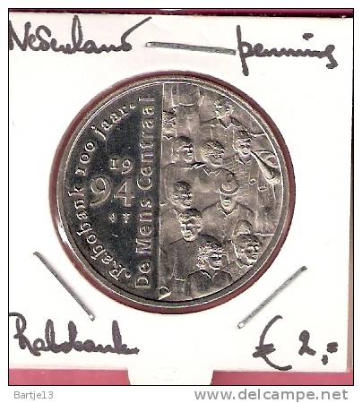 PENNING MEDAL 100 JAAR RABOBANK KONINGIN BEATRIX 1994 - Professionals/Firms