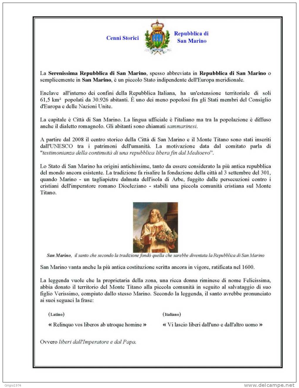 ALBUM IN PDF DELLA REPUBBLICA DI SAN MARINO DAL 1877 AL 2009 - Collezioni (in Album)