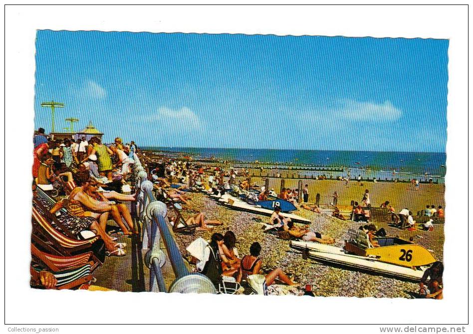 CP, Royaume Uni, Angleterre, Sussex, Bognor Regis, The Beach, écrite - Bognor Regis