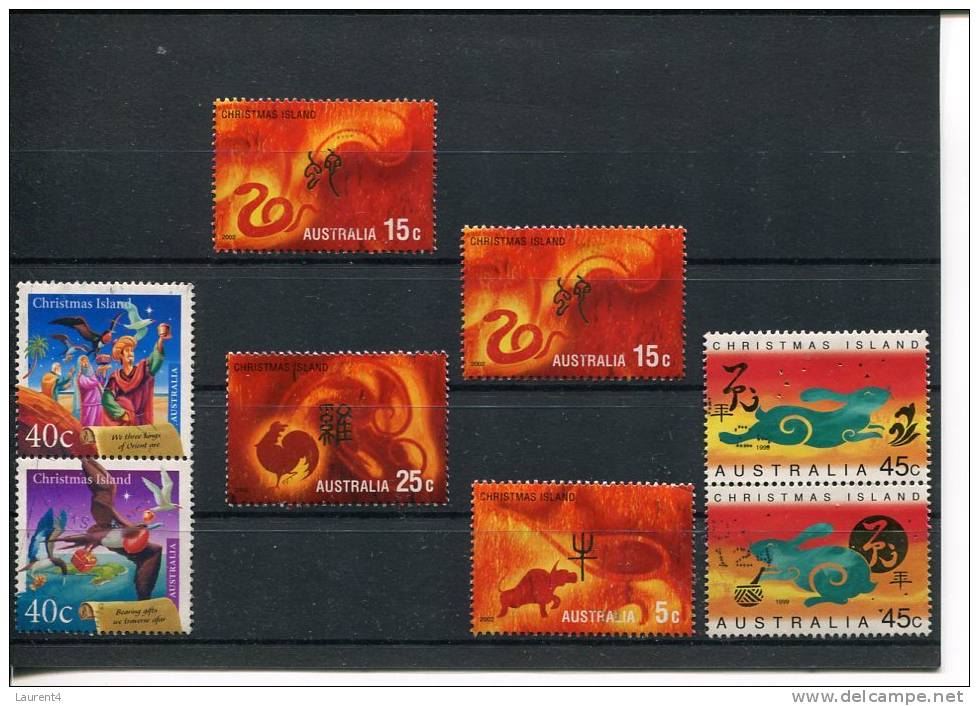 (500) - Australian Stamp - Timbres Australie  - Christmas Island - Christmas & Chinese New Year - Christmas Island