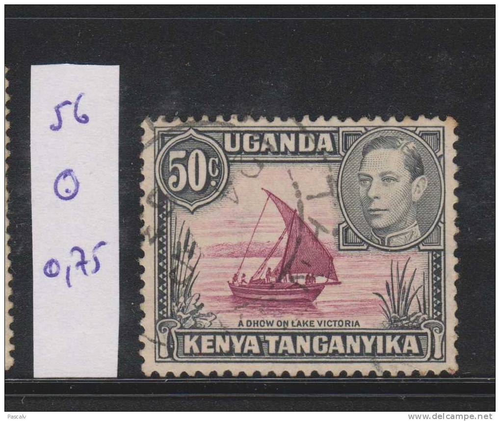 KENYA TANGANYIKA UGANDA Yvert 56 Oblitéré - Kenya, Uganda & Tanganyika