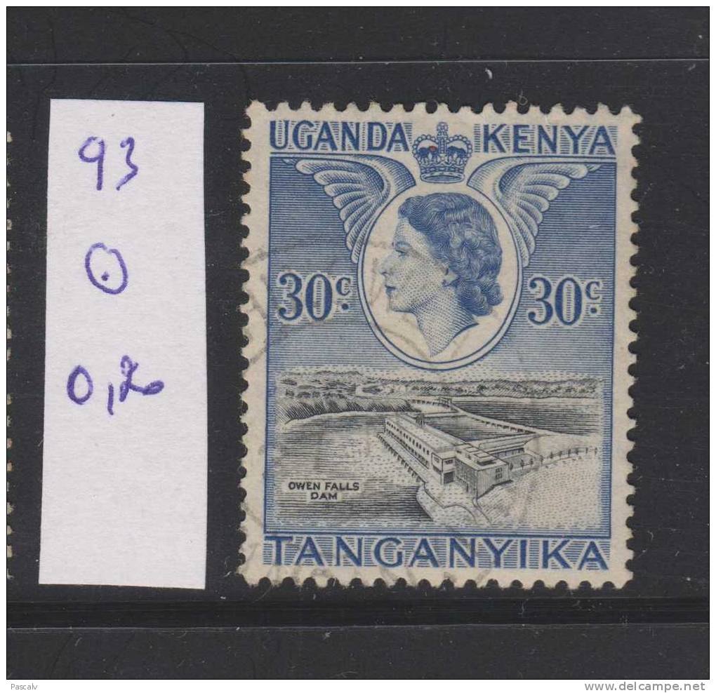 KENYA TANGANYIKA UGANDA Yvert 93 Oblitéré - Kenya, Oeganda & Tanganyika