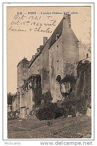 CPA 17 PONS - L Ancien Chateau - Pons