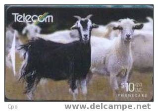 # NEW_ZEALAND NZ22S_3 Farm Animals - Feral Goat 10 Gpt 01.94 Tres Bon Etat - Nouvelle-Zélande