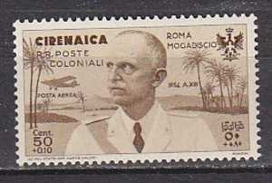 Z2665 - COLONIE ITALIANE CIRENAICA AEREA SASSONE N°31 ** GOMMA BICOLORE - Cirenaica