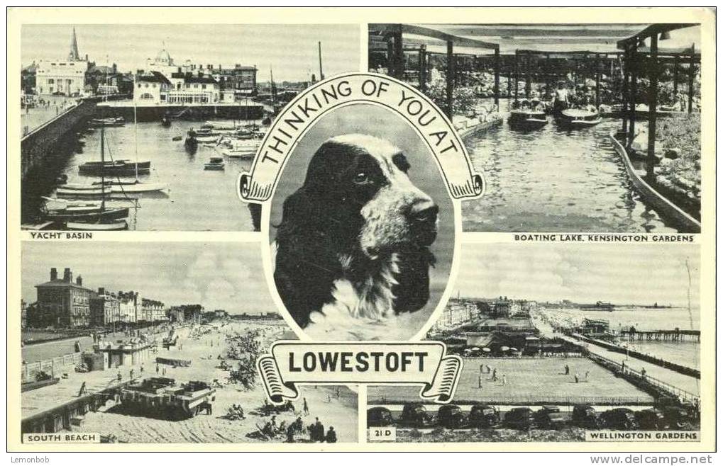 Britain United Kingdom - Thinking Of You At Lowestoft Old Used Postcard [P1559] - Lowestoft