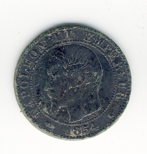 5  Centimes  Napoléon III  -  1854 MA - 5 Centimes