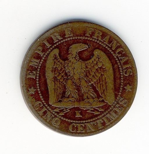 5  Centimes  Napoléon III  -  1864 K - 5 Centimes