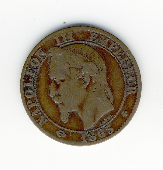 5  Centimes  Napoléon III  -  1863 BB - 5 Centimes