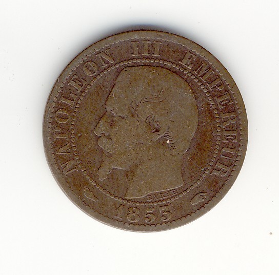 5  Centimes  Napoléon III  -  1853 A - 5 Centimes