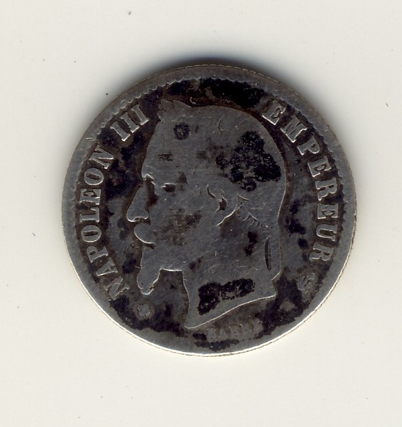 50  Centimes  Napoléon III  -  1867 BB - 50 Centimes