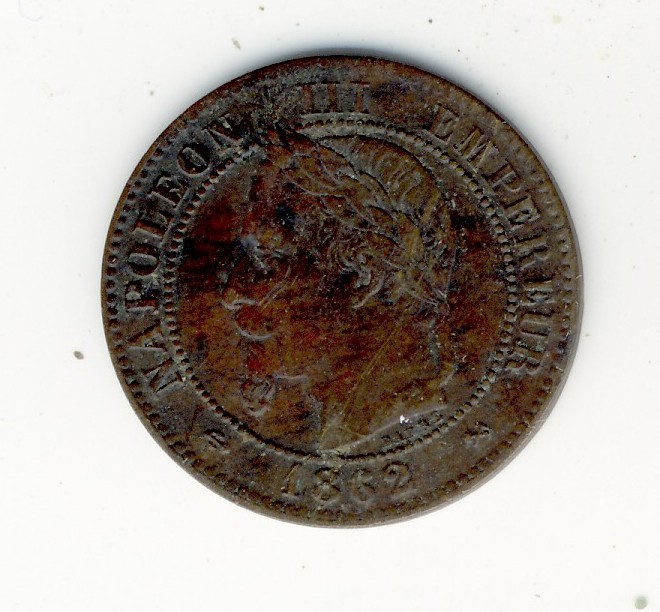 2  Centimes  Napoléon III  -  1862 K - 2 Centimes