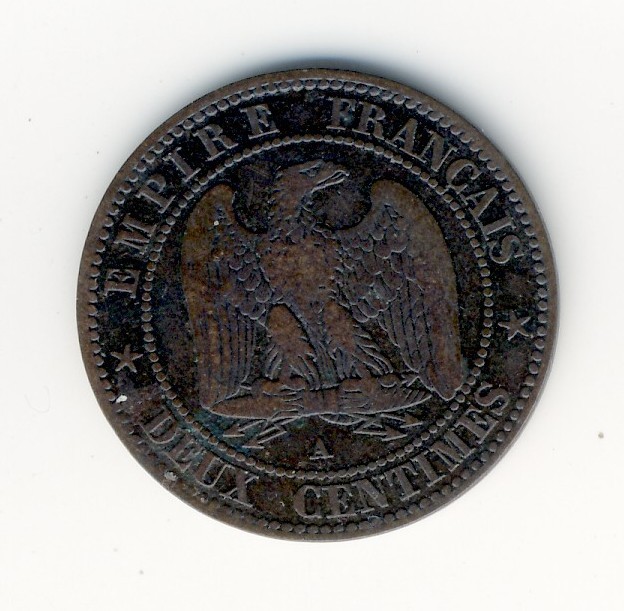 2  Centimes  Napoléon III  -  1854 A - 2 Centimes