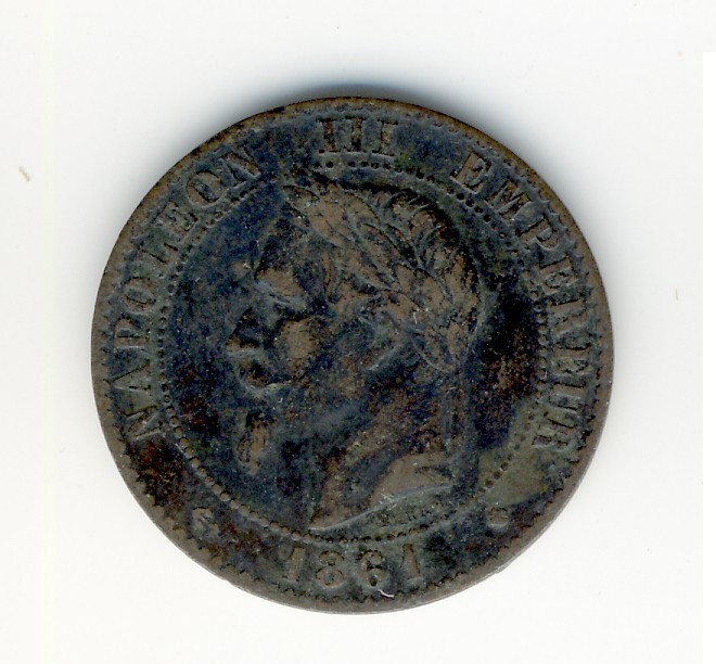 2  Centimes  Napoléon III  -  1861 BB - 2 Centimes