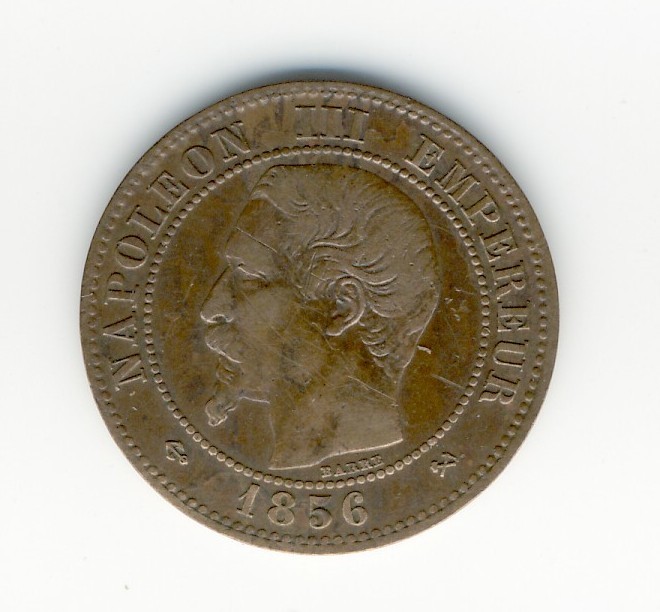 2  Centimes  Napoléon III  -  1856 B - 2 Centimes