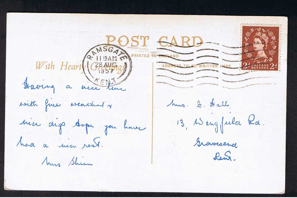 RB 612 - 1957 Postcard Albion Gardens Madeira Walk Ramsgate Kent - Ramsgate