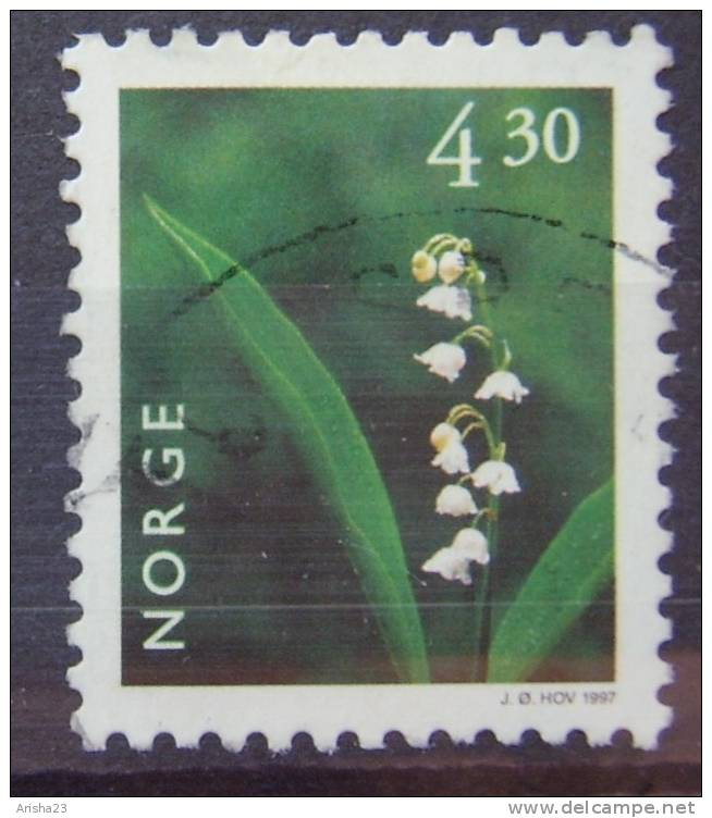 OS.12-4-2. Norway, 1997 Flora Flower - Lily Of The Valley - Gebruikt