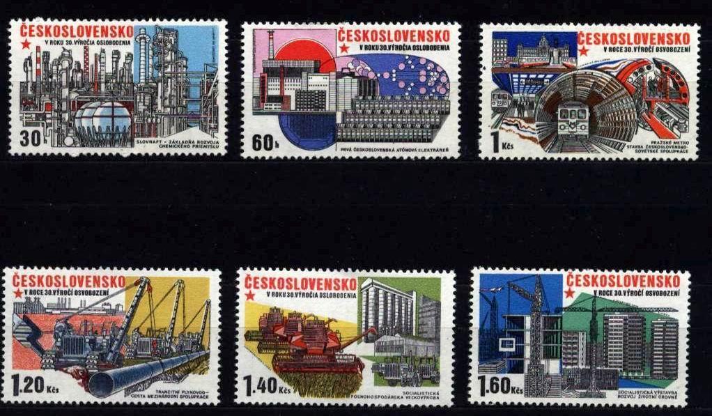 CS 1975 Mi 2285-90 Yt 2128-2133 ** - Unused Stamps