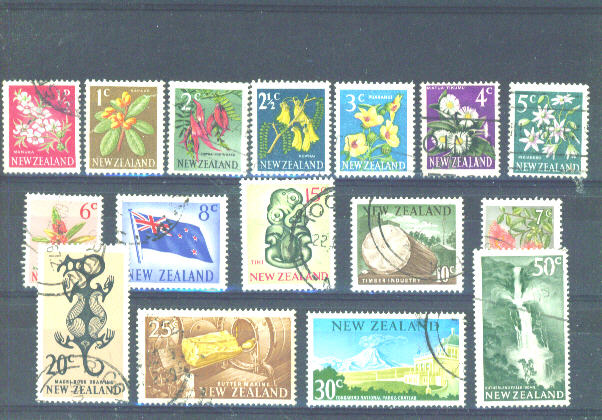 NEW ZEALAND - 1967 Definitives To 50c As Scan FU - Used Stamps