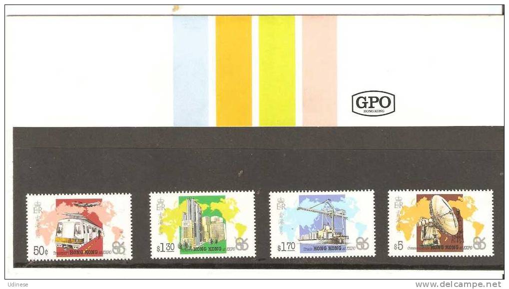HONG KONG 1986 - EXPO 85  - CPL. SET - MNH MINT NEUF - SIMPLY PERFECT!! - Unused Stamps
