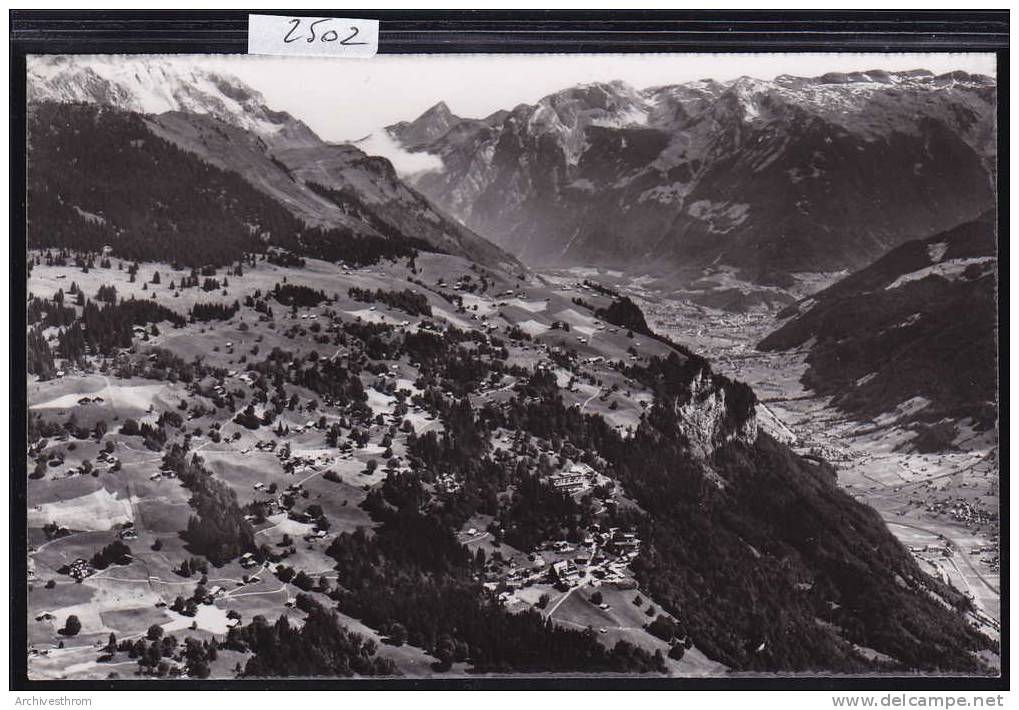 Braunwald Blick Gegen Fronalstock-Schild; Flugaufnahme (2502) - Braunwald