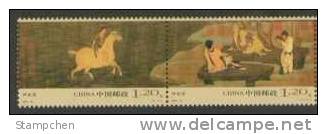 China 2006-29 Ancient Chinese Painting Of Magic Horse Stamps Eagle Lake - Águilas & Aves De Presa