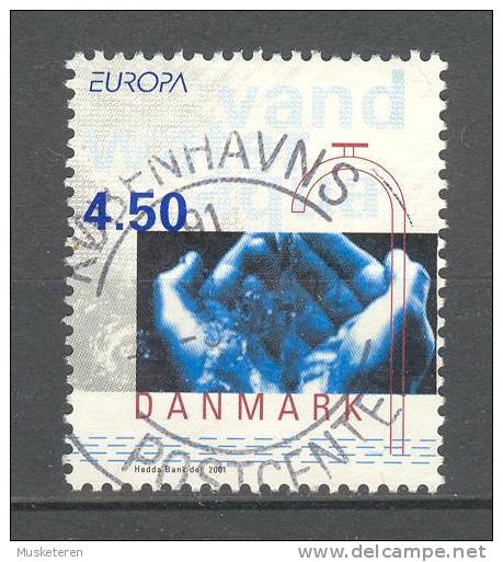 Denmark 2001 Mi. 1277     4.50 Kr Europa CEPT Wasser Water Deluxe Cancel !! - Used Stamps