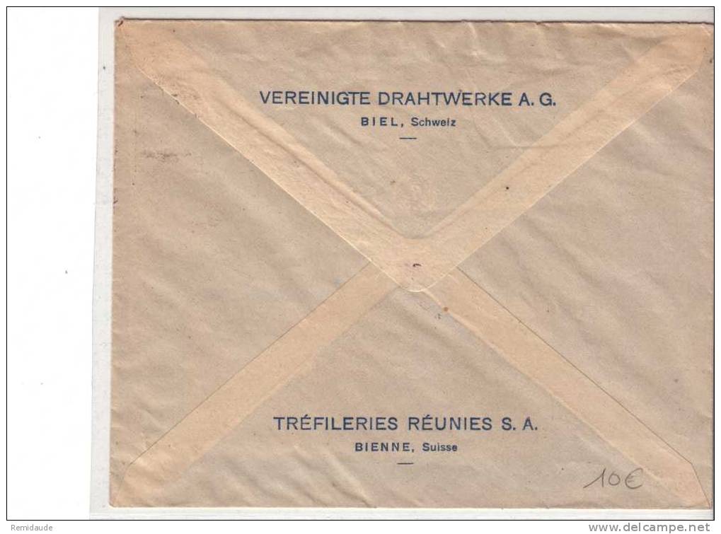 1920 - ENVELOPPE ENTIER POSTAL COMMERCIAL PRIVEE ! De BIENNE (BIEL) - Ganzsachen