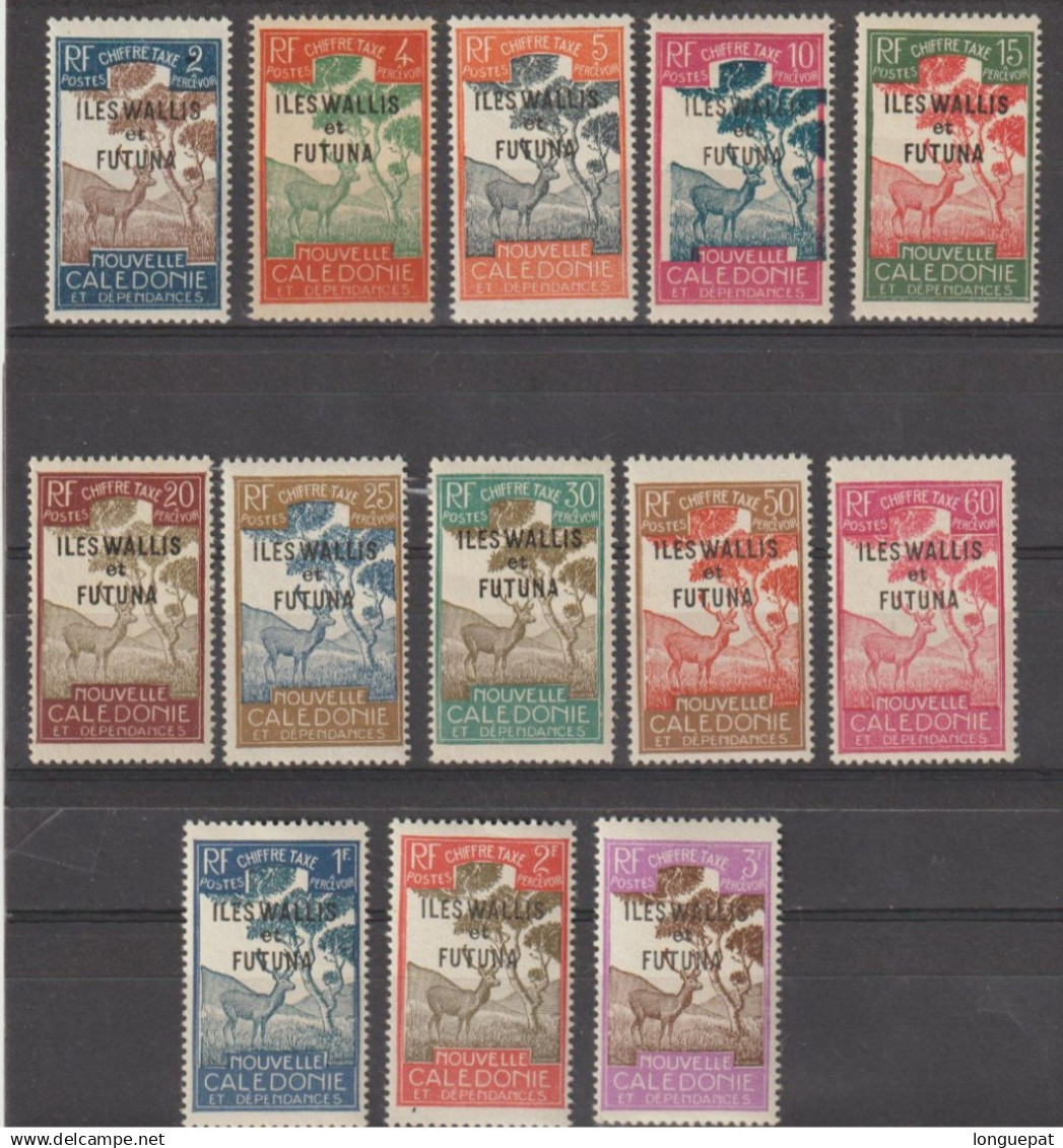 Wallis Et Futuna : Cerf Et Niaouli - Timbre De Nouvelle-Calédonie De 1928, Surchargés -Lot De 6 Timbres - Postage Due