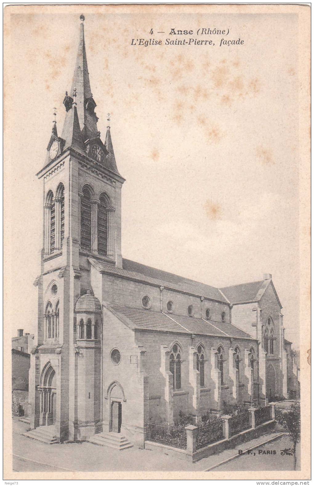 Cpa Du 69 - Anse - L'Eglise Saint-Pierre - Anse