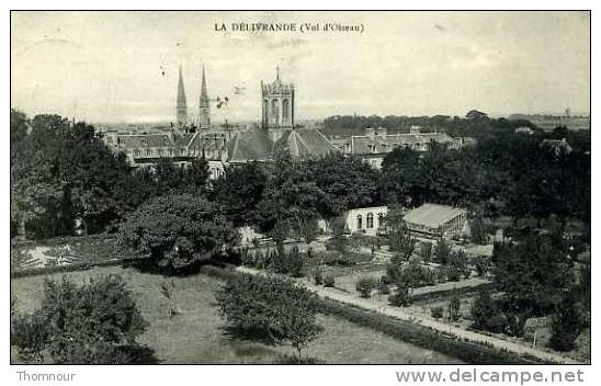 14  -  LA  DELIVRANDE  ( Vol D´Oiseau )  - 1916 - BELLE CARTE - - La Delivrande