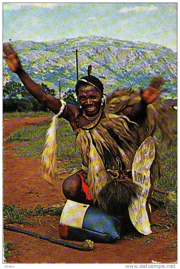 SWAZILAND A CHEERFUL GREETING FROM A HAPPY SWAZI - Swaziland