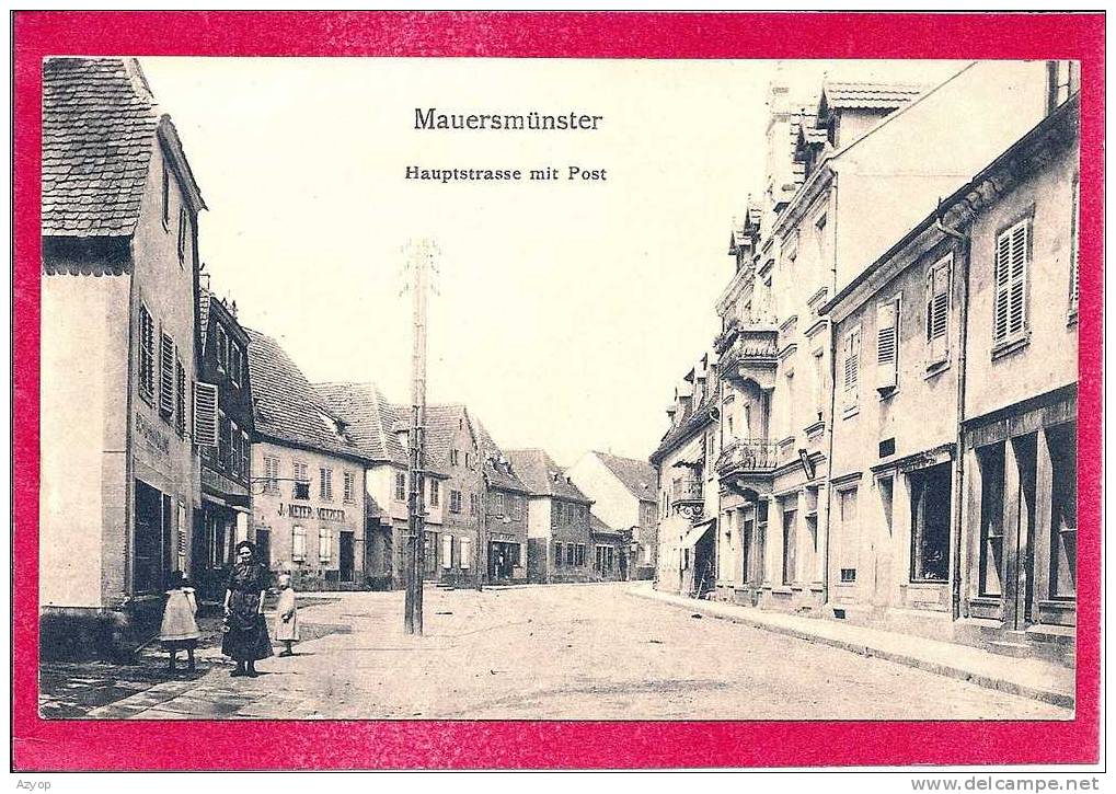 67 - MAUERSMUNSTER - MARMOUTIER - J. MEYER - METZGER  - JUDAICA ? - Other & Unclassified