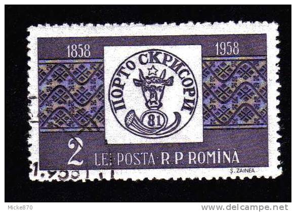 Roumanie N°1613 Oblitéré Centenaire Du Timbre Roumain - Used Stamps