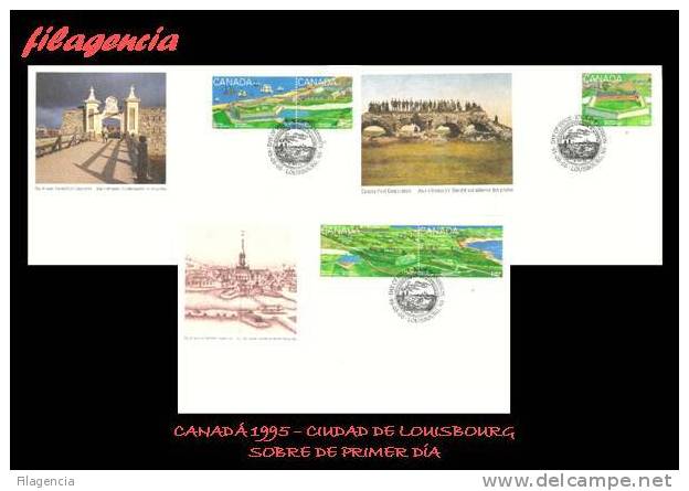 AMERICA. CANADÁ SPD-FDC. 1995. 275 ANIVERSARIO DE LA CIUDAD DE LOUISBOURG - 1991-2000