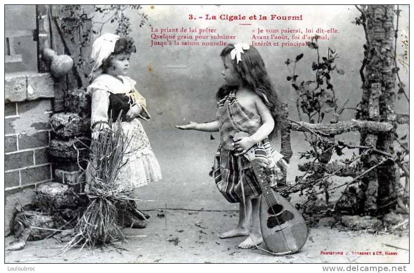 LA CIGALE ET LA FOURMI N°3 BERGERET - Bergeret