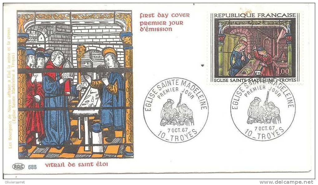 7.10.1967 Troyes église Sainte Madeleine - 1960-1969