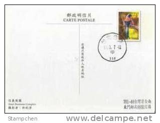 Taiwan 2008 Scenic Pre-stamp Postal Cards - Taipei 101 Bird Bridge Park Boat Waterfall Fish - Enteros Postales