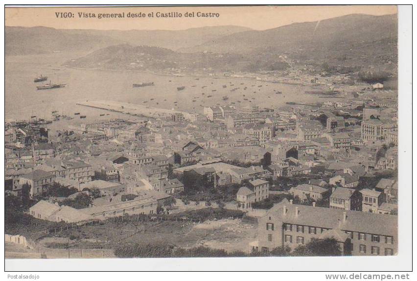 (AKE314) VIGO. VISTA GENERAL DESDE EL CASTILLO DEL CASTRO - Pontevedra