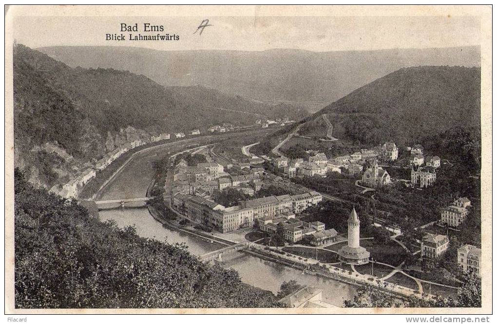 9446  Germania    Bad  Ems  Blick  Lahnaufwarts    Hauptbahnhof-Restaurant  VGSB - Bad Ems