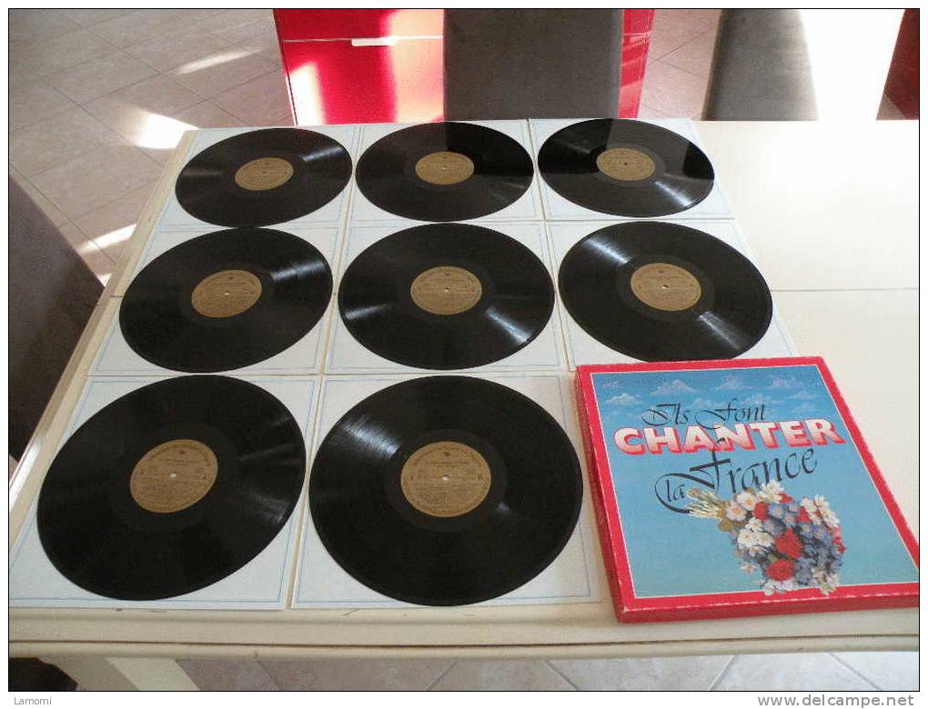 France Vinyles Collectors - Ils Font Chanter La France, Coffret 8 Vinyles état Parfait - - Verzameluitgaven