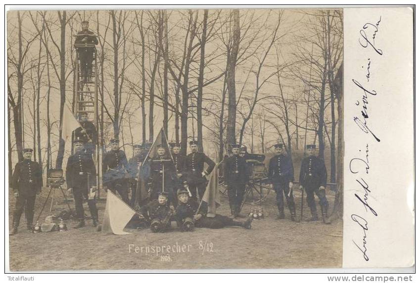 ST JULIEN Kr. Metz Militaria Soldaten Fernsprecher Telefon Nachrichtenabteilung Pickelhaube Geräte 14.4.1908 - Metz Campagne