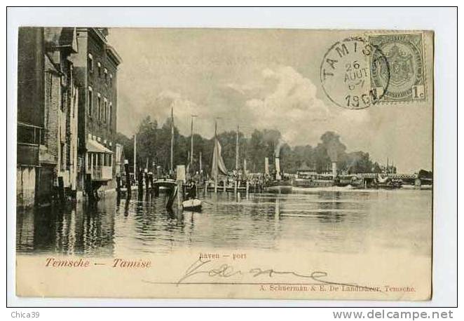 014882  -  TEMSE  Tamise  -  Haven  Port   1901 - Temse