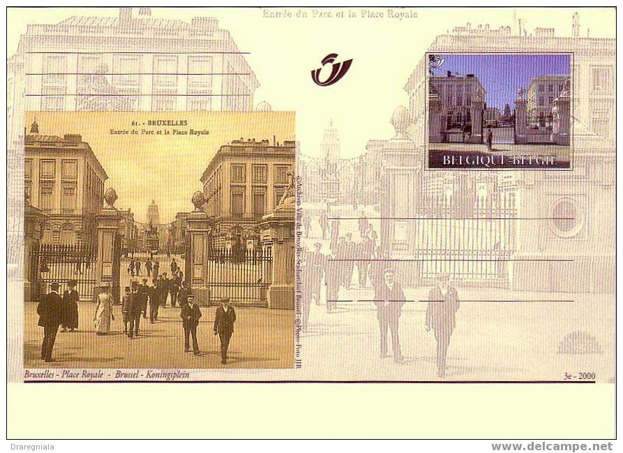 Entrée Du Parc Et La Place Royale (vieux Bruxelles) - Geïllustreerde Briefkaarten (1971-2014) [BK]