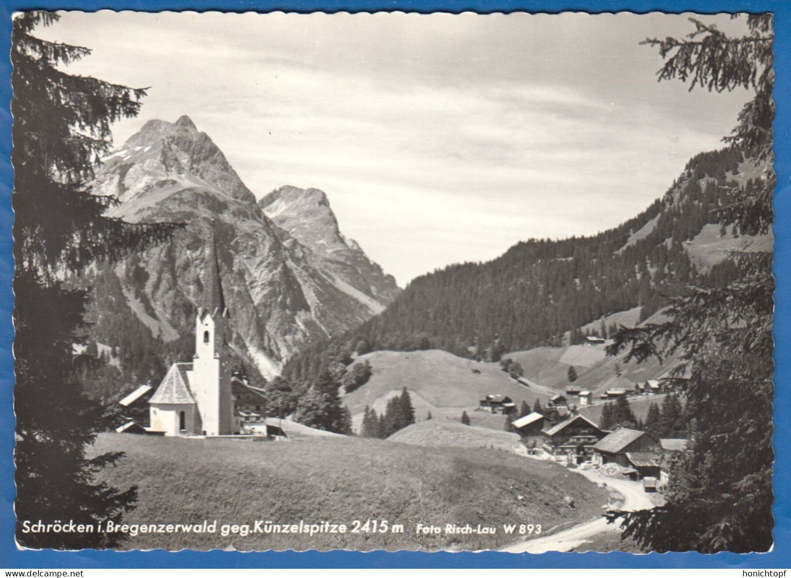 Österreich; Schröcken Im Bregenzerwald Gegen Künzelspitze; 1959 - Bregenzerwaldorte