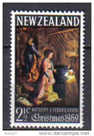 ZEL160 - NUOVA ZELANDA 1969 ,  Yvert Serie 499  *** Natale - Unused Stamps